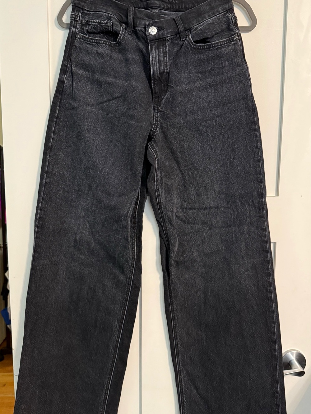 American Eagle Outfitters Black Wide-Leg Jeans
